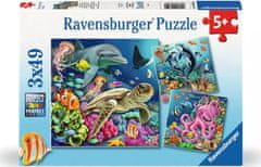 Ravensburger Puzzle Život pod vodou 3x49 dielikov