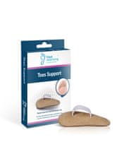 Foot Morning Toes Support zdravotná penová ochrana pod prsty s pružným krúžkom pre ľavé chodidlo veľkosť M