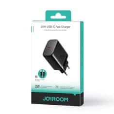 Joyroom JR-TCF11 sieťová nabíjačka USB-C 25W + kábel USB-C 1m, čierna