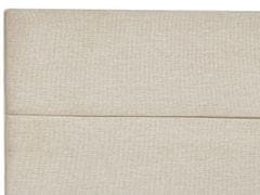 Beliani Kontinentálna posteľ s úložným priestorom 180 x 200 cm béžová ARISTOCRAT