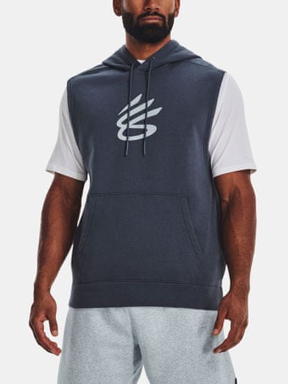 Under Armour Mikina Curry Fleece SLVLS Hoodie-GRY