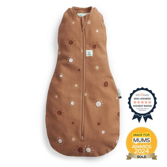 ergoPouch Zavinovačka a vrece na spanie 2v1 Cocoon Sunny 0-3 m, 3-6 kg, 0,2 tog