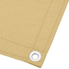 Vidaxl Balkónová zástena piesková 90x800 cm 100 % polyester oxford