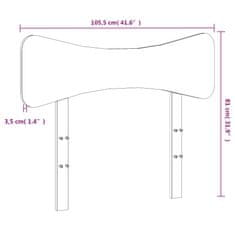 Vidaxl Čelo postele biele 100 cm masívna borovica