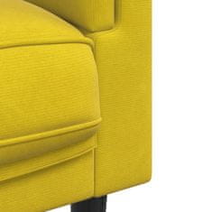 Petromila vidaXL 2-dielna sedacia súprava s vankúšmi žltá zamat