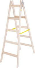 Strend Pro Rebrík Strend Pro, 5 priečkový, drevené štafle, 1,60 m, max. 150 kg