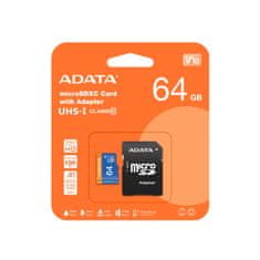 A-Data Adata/micro SDHC/64GB/UHS-I U1 / Class 10/+ Adaptér