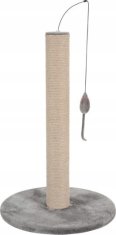 shumee ZOLUX Sisalové škrabadlo s hračkou, 63 cm, sivá farba