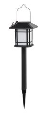 M.A.T Group solárna lampa s priemerom 10,5 cm, výška 40 cm, 12LED, nerezová oceľ/PH BLACK