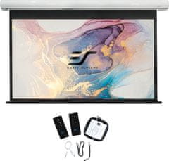 Elite Screens plátno elektrické motorové 135" (342,9 cm)/ 16:10/ 181,7 x 290,7 cm/ case bílý/ 6" drop/ Fiber Glass