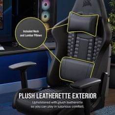 Corsair gaming chair TC100 RELAXED Leatherette black