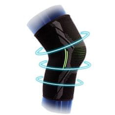 KN02 bandáž na koleno čierna-modrá veľkosť oblečenia XXL