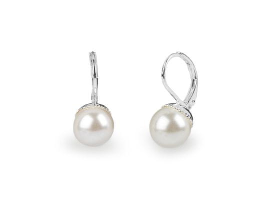 Perlové náušnice jablonecká bižutéria - perlová
