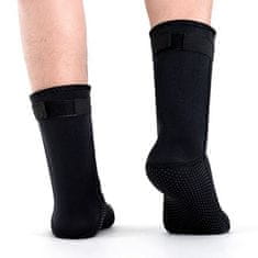 Dive Socks 3 mm neoprénové ponožky čierna veľkosť (obuv) XXS