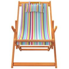 Petromila vidaXL Skladacie plážové stoličky 2 ks viacfarebné látka