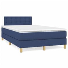 shumee Boxspring posteľ s matracom modrá 120x190 cm látka