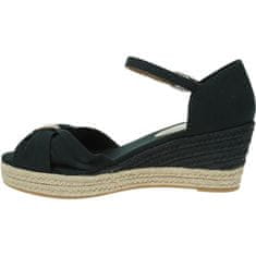 Tommy Hilfiger Espadrilky čierna 39 EU Basic Open Toe Mid Wedge