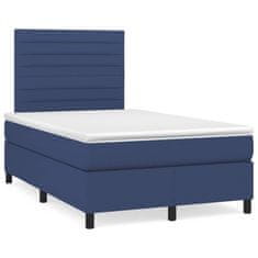 shumee Boxspring posteľ s matracom modrá 120x190 cm látka