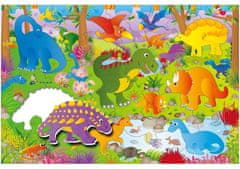 GALT Obrie podlahové puzzle Dinosaury 30 dielikov