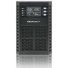 Qoltec UPS | 1kVA | 1000W | Účinník 1,0 | LCD | EPO | USB | On-line