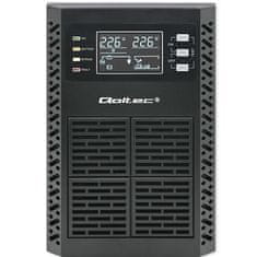 Qoltec UPS | 1kVA | 1000W | Účinník 1,0 | LCD | EPO | USB | On-line