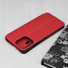 Techsuit Elegantné knižkové puzdro View Case pre Xiaomi Redmi 12 4G/Redmi 12 5G - Červená KP30970
