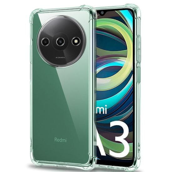 Techsuit Silikónové puzdro so zosilnenými hranami pre Xiaomi Redmi A3 - Transparentná KP30977