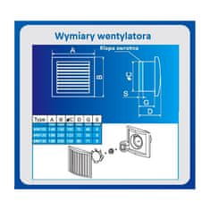 Solex Ventilator VENTOX MM120 BLACK-INOX čierno-strieborný s priemerom 120mm