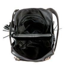 VegaLM Kožený ruksak z pravej hovädzej kože s možnosťou nosenia ako kabelky v ružovej farbe