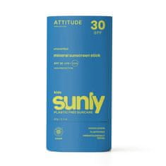 Attitude Detská 100 % minerálna ochranná tyčinka na tvár a pery (SPF 30) bez vône 60 g