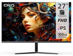 27" bezrámčekový monitor 27F650R Full HD 100 Hz UltraSlim s reproduktormi