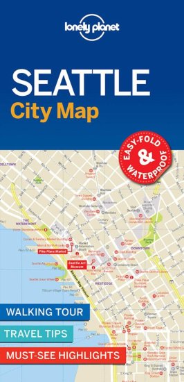 Lonely Planet WFLP Seattle City Map 1st edition