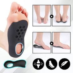 SOLFIT® Vložky na ploché nohy SOLEBRACE (2 kusy) S/M