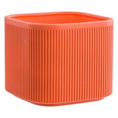 botle Keramický obal na kvetináč Orange 14,5 cm H13,5 cm Mat Moderný štýlový