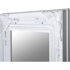 KONDELA Zrkadlo drevený rám biely rám MALKIA TYP 8