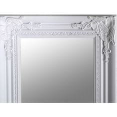 KONDELA Zrkadlo drevený rám biely rám MALKIA TYP 8