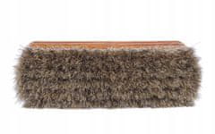 Kaps Luxusná prémiová kefa malá so štetinami z konského vlasu na leštenie topánok dĺžka 15 cm