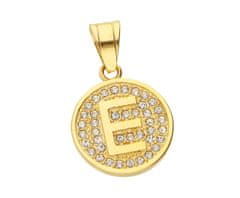 ewena Prívesok písmenko s kamienkami Gold, abeceda: F