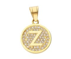 ewena Prívesok písmenko s kamienkami Gold, abeceda: Z