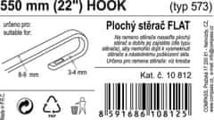 Compass Stierač FLAT BULK (HOOK) 22"/550mm