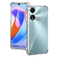 Techsuit Silikónové puzdro so zosilnenými hranami pre Honor X5 Plus - Transparentná KP31030