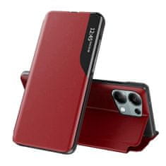 Techsuit Elegantné knižkové puzdro View Case pre Xiaomi Redmi Note 13 Pro 4G/Poco M6 Pro 4G - Červená KP31032
