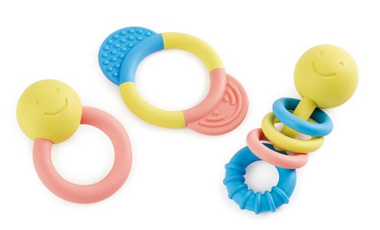 Hape ECO BABY - Sada hrkálok a hryzátiek