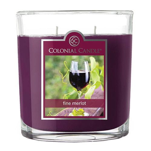 Colonial Candle Sviečka dekoratívna váza , Výborný merlot, 269 g