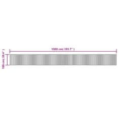 Petromila vidaXL Koberec obdĺžnikový čierny 100x1000 cm bambus