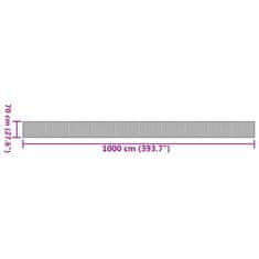 Petromila vidaXL Koberec obdĺžnikový prírodný 70x1000 cm bambus