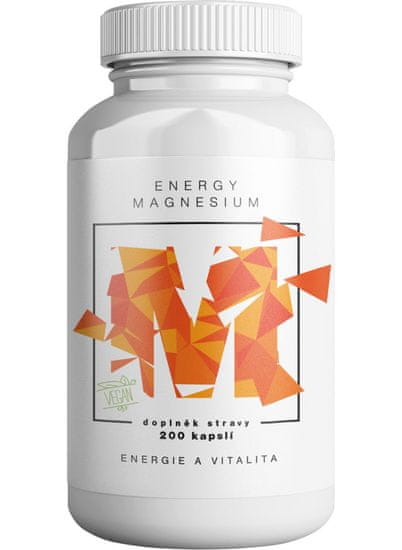 BrainMax Energy Magnesium, 1000 mg, 200 kapsúl (malát horečnatý, 164 mg)