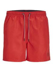 Jack&Jones Pánske kúpacie kraťasy JPSTFIJI Regular Fit 12225961 True Red (Veľkosť L)