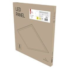 EMOS LED panel 60×60, štvorcový vstavaný biely, 40W teplá b. UGR, Emergency