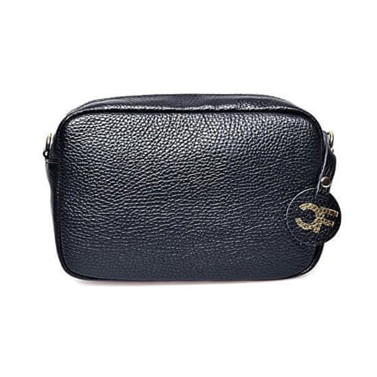 Carla Ferreri Dámska kožená crossbody kabelka CF1906 Nero